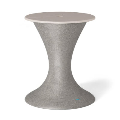 Ledge Lounger Autograph Umbrella Stand Ice Bin - Cloud Lid, Sandstone Base